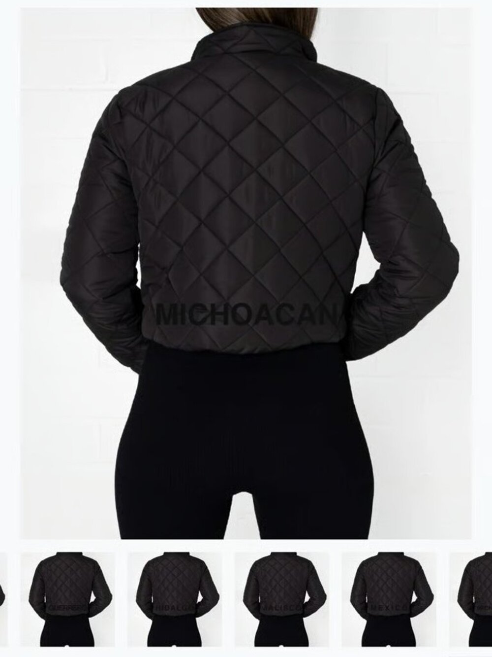 Herencia Michoacan crop puff jacket XL